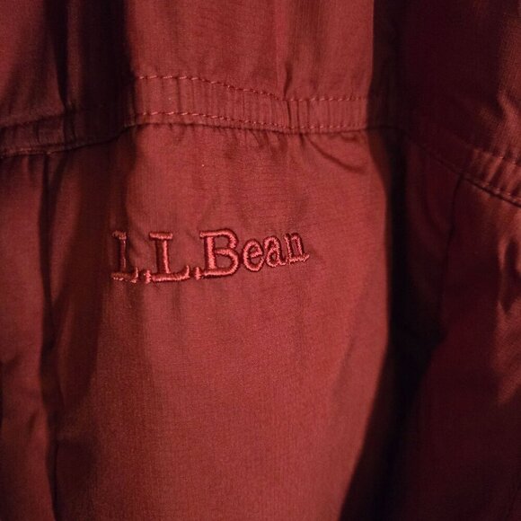 L.L. Bean Vintage Full Zip Brick Red Down Puffer Jacket Pockets Size XXL Tall - Picture 4 of 7